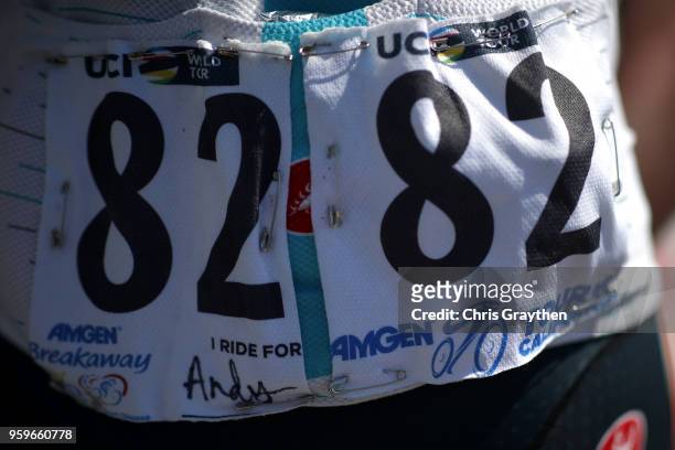 Tao Geoghegan Hart of Great Britain riding for Team Sky prepares to rider during stage five of the 13th Amgen Tour of California, a 176km stage from...