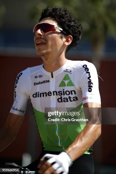 Lachlan Morton of Australia riding for Team Dimension Data at the start line during stage five of the 13th Amgen Tour of California, a 176km stage...