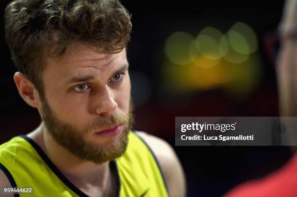 Nicolo Melli, #4 of Fenerbahce Dogus Istanbul during the 2018 Turkish Airlines EuroLeague F4 Final Four Opening Press Conference at Kalemegdan...