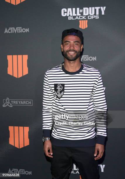 Soccer player Ashley Cole arrives on the black carpet at the Call of Duty: Black Ops 4 Community Reveal Event in Hawthorne, CA, on May 17, 2018.