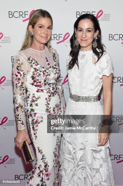 Aerin Lauder and Jane Lauder attend the Breast Cancer Research Foundation Hot Pink Gala hosted by Elizabeth Hurley at Park Avenue Armory on May 17,...