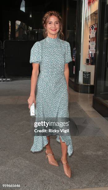 Millie Mackintosh seen leaving Kurt Geiger - shopping party in Covent Garden on May 17, 2018 in London, England.