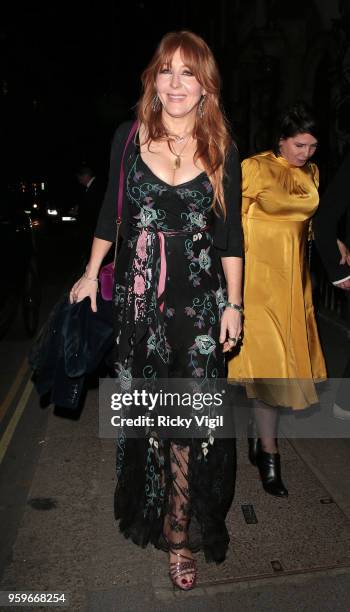 Charlotte Tilbury seen on a night out at Annabel's club in Mayfair on May 17, 2018 in London, England.