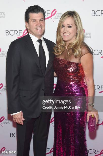 Bill Ford and Marigay McKee attend the Breast Cancer Research Foundation Hot Pink Gala hosted by Elizabeth Hurley at Park Avenue Armory on May 17,...