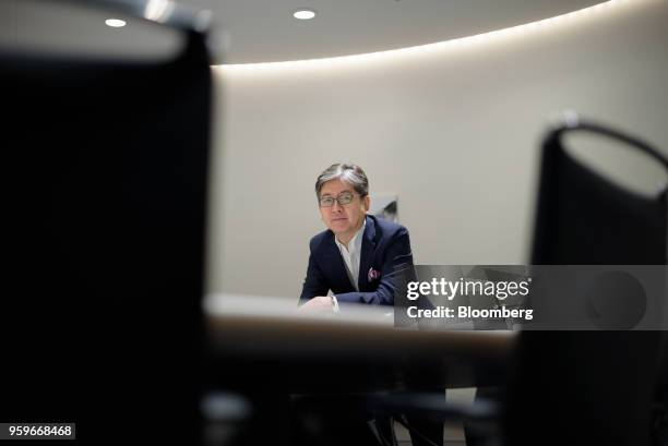 Oki Matsumoto, chief executive officer of Monex Group Inc., poses for a photograph in Tokyo, Japan, on Tuesday, May 8, 2018. Under new leadership...