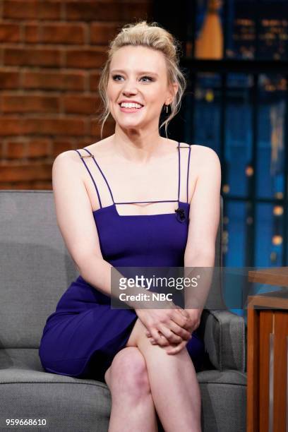 Episode 689 -- Pictured: Actress Kate McKinnon during an interview on May 16, 2018 --