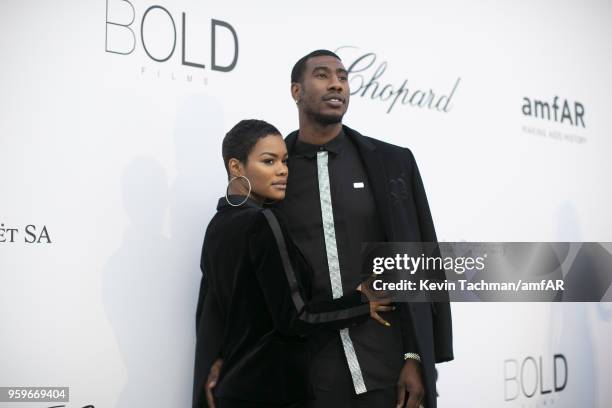 Iman Shumpert and Teyana Taylor arrive at the amfAR Gala Cannes 2018 at Hotel du Cap-Eden-Roc on May 17, 2018 in Cap d'Antibes, France.