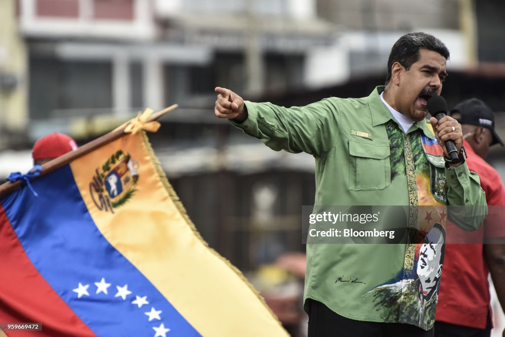 President Nicolas Maduro Holds Final Campaign Rally Ahead Of Venezuelan Elections