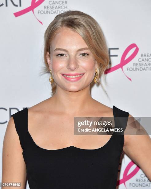 Danielle Lauder attends the Breast Cancer Research Foundation Hot Pink Gala hosted by Elizabeth Hurley at Park Avenue Armory on May 17, 2018 in New...