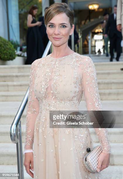 Judith Dommermuth arrives at the amfAR Gala Cannes 2018 at Hotel du Cap-Eden-Roc on May 17, 2018 in Cap d'Antibes, France.
