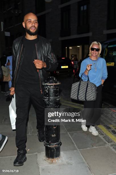 Lily Allen leaving the Planet Aries store in Covent Garden on May 17, 2018 in London, England.