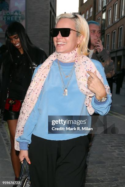 Lily Allen leaving the Planet Aries store in Covent Garden on May 17, 2018 in London, England.