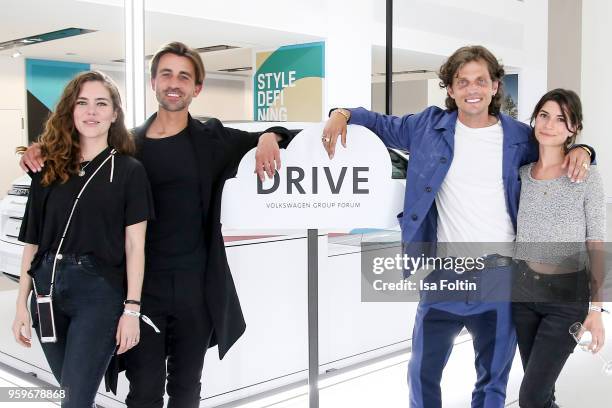 German actress and Blogger Marielena Krewer, blogger David Roth and Carl Haupt and German actress Tanja Lehmann during the discussion panel of Cliche...