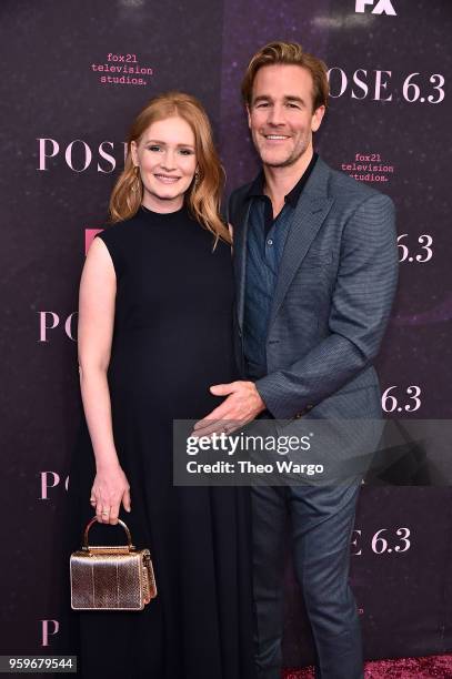 Kimberly Brook and James Van Der Beek attend the "Pose" New York Premiere at Hammerstein Ballroom on May 17, 2018 in New York City.