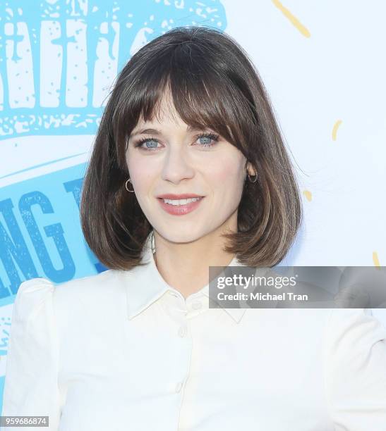 Zooey Deschanel attends the 2018 Heal The Bay's "Bring Back The Beach" Awards Gala held at The Jonathan Club on May 17, 2018 in Santa Monica,...