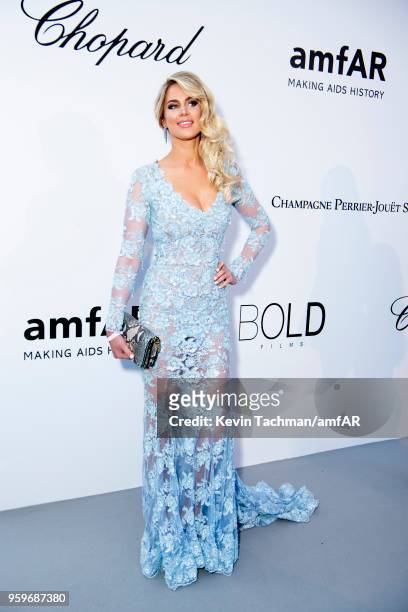 Guest arrives at the amfAR Gala Cannes 2018 at Hotel du Cap-Eden-Roc on May 17, 2018 in Cap d'Antibes, France.