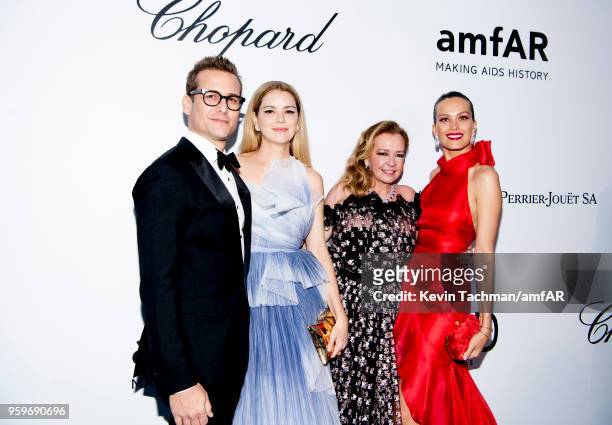 Gabriel Macht, Jacinda Barrett, Caroline Scheufele and Petra Nemcova arrives at the amfAR Gala Cannes 2018 at Hotel du Cap-Eden-Roc on May 17, 2018...