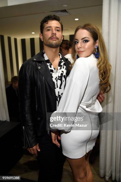 Elizabeth Gillies attends The CW Network's 2018 upfront party at Avra Madison Estiatorio on May 17, 2018 in New York City.