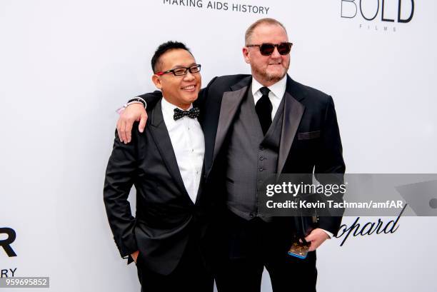 Kevin Robert Frost arrive at the amfAR Gala Cannes 2018 at Hotel du Cap-Eden-Roc on May 17, 2018 in Cap d'Antibes, France.