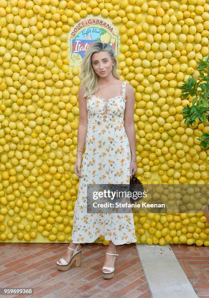 Lauren Elizabeth attends the Dolce & Gabbana Light Blue Italian Zest Launch Event at the NoMad Hotel Los Angeles on May 17, 2018 in Los Angeles,...