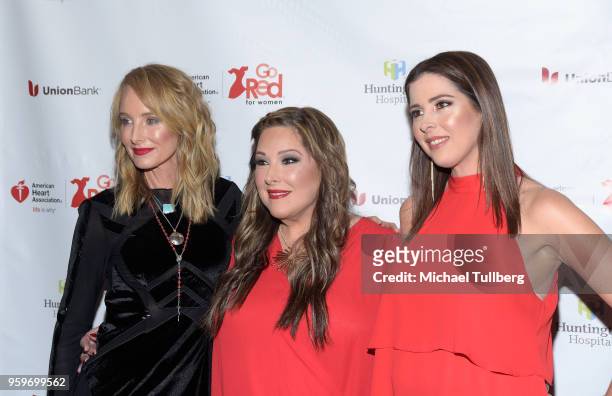 Singers Chynna Phillips, Carnie Wilson and Wendy Wilson of Wilson Phillips attend the 3rd annual Rock The Red Music Benefit presented by the American...