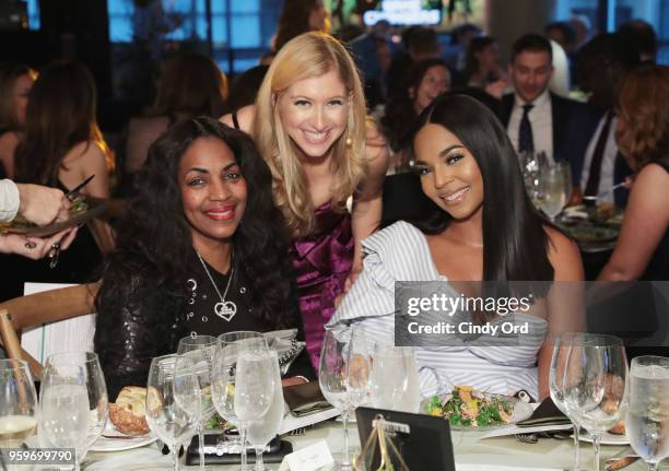 Tina Douglas, Sara Eisen and Ashanti attend the 2018 Room to Read New York Gala on May 17, 2018 at Kimpton Hotel Eventi in New York City.