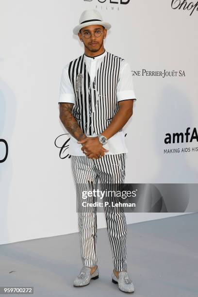 Lewis Hamilton at the amfAR 25th Annual Cinema Against AIDS gala at the Hotel du Cap-Eden-Roc in Cap d'Antibes, France, during the 71st Cannes Film...