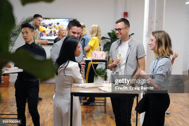 Atmosphere at the AD, Bon Appetit and Delta Faucet toast of the Conde Nast Kitchen Studio on May 17, 2018 in New York City.