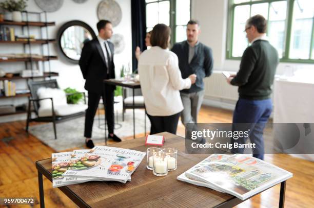 Atmosphere at the AD, Bon Appetit and Delta Faucet toast of the Conde Nast Kitchen Studio on May 17, 2018 in New York City.