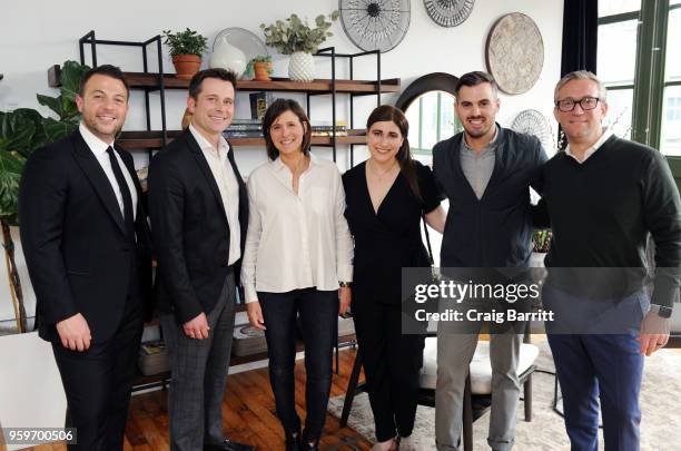 Craig Kostelic, Eric Black, Jordana Pransky, Shaye Cohen, Bryan Wilson and Jeff Barish attend the AD, Bon Appetit and Delta Faucet toast of the Conde...