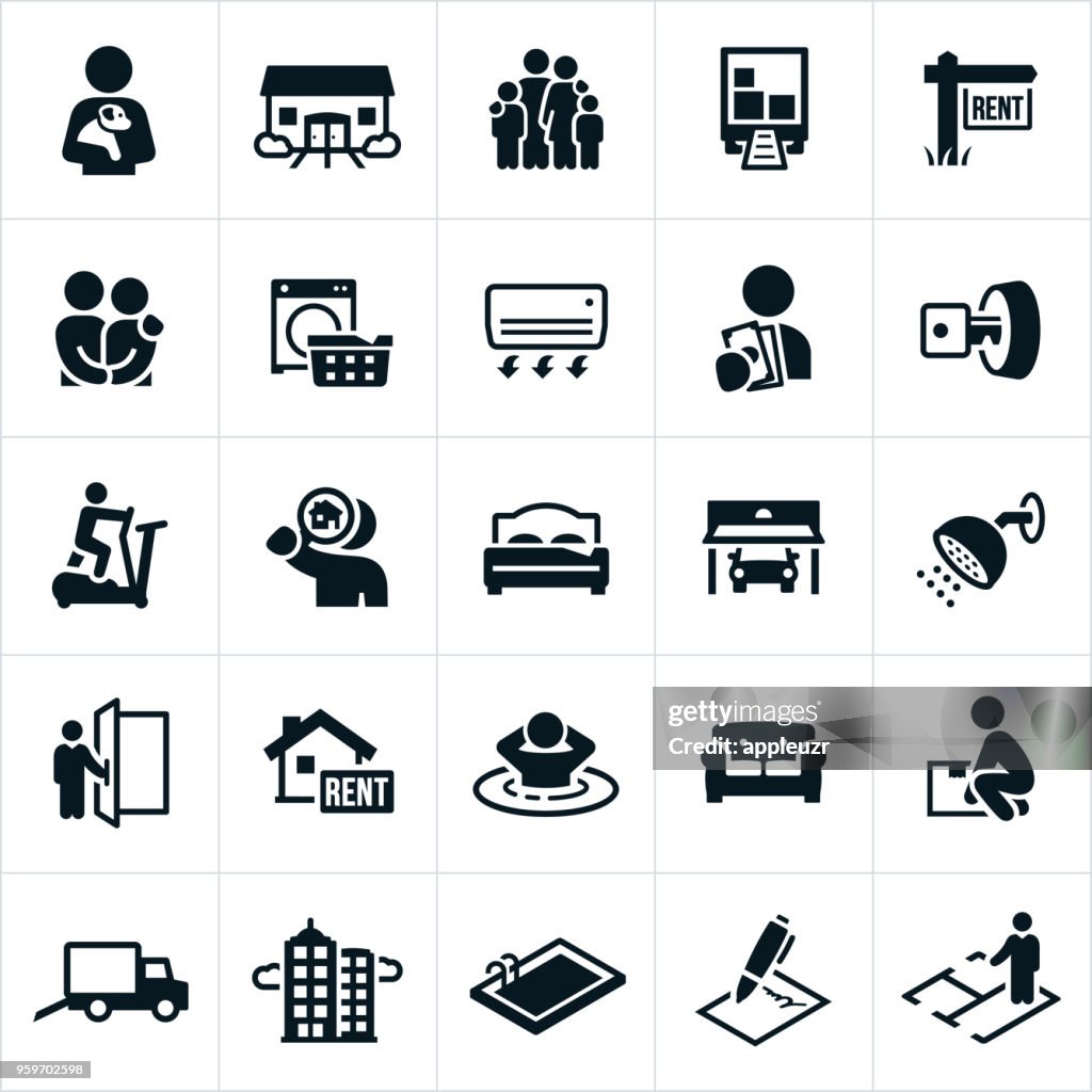 Apartment Rental Icons