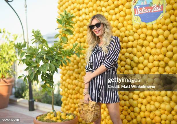 Jasmine Dustin attends the Dolce & Gabbana Light Blue Italian Zest Launch Event at the NoMad Hotel Los Angeles on May 17, 2018 in Los Angeles,...