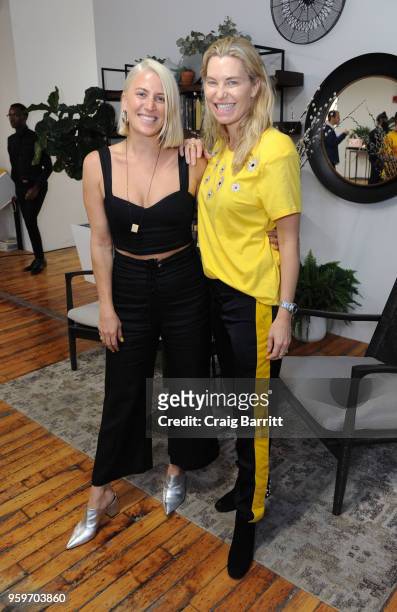 Alison Roman and Chloe Pollack Robbins attend the AD, Bon Appetit and Delta Faucet toast of the Conde Nast Kitchen Studio on May 17, 2018 in New York...