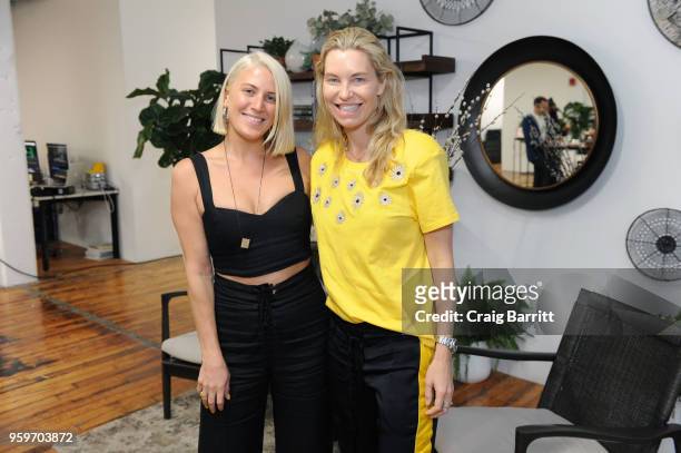 Alison Roman and Chloe Pollack Robbins attend the AD, Bon Appetit and Delta Faucet toast of the Conde Nast Kitchen Studio on May 17, 2018 in New York...