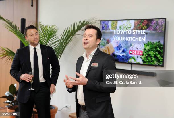 Craig Kostelic and Eric Black attend the AD, Bon Appetit and Delta Faucet toast of the Conde Nast Kitchen Studio on May 17, 2018 in New York City.