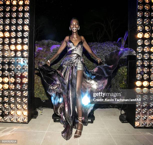 Aamito Lagum attends the amfAR Gala Cannes 2018 after party at Hotel du Cap-Eden-Roc on May 17, 2018 in Cap d'Antibes, France.