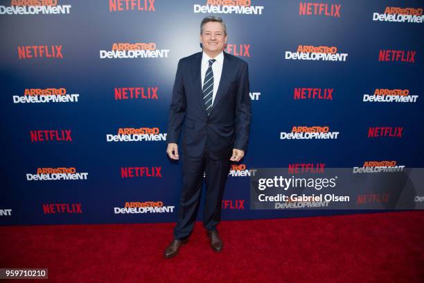 Ted Sarandos arrives for the premiere of Netflix's "Arrested Development" Season 5 at Netflix FYSee Theater on May 17, 2018 in Los Angeles,...