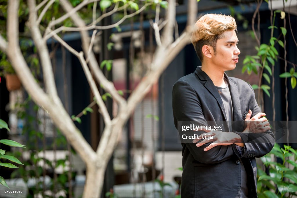 Portrait of a young confident man