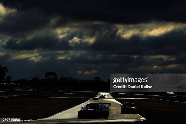 Michael Caruso drives the Nissan Motorsport Nissan Altima during practice for the Supercars Winton SuperSprint on May 18, 2018 in Melbourne,...