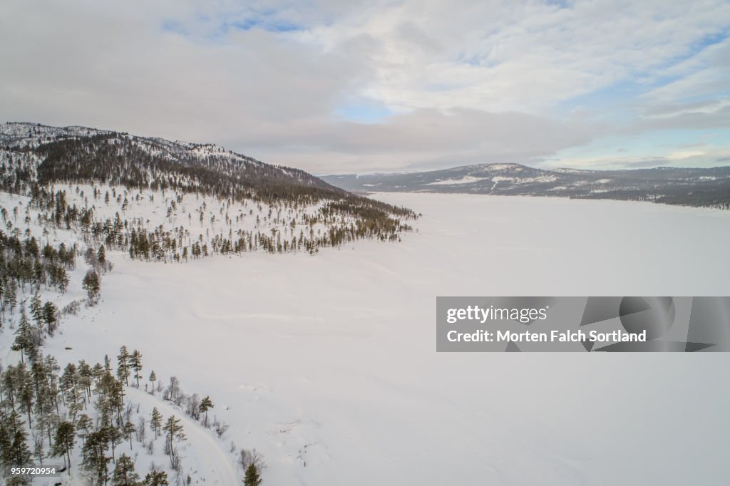 The Snow-Covered Mountain Village of Dagali, Norway Wintertime