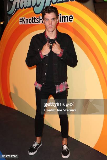 Josh Beech attends the Knott's Berry Farm kick off preview party launching new dive coaster - HangTime at Knott's Berry Farm on May 17, 2018 in Buena...