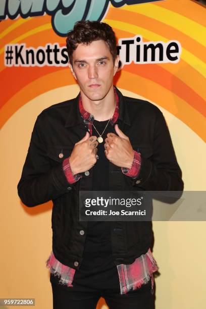 Josh Beech attends the Knott's Berry Farm kick off preview party launching new dive coaster - HangTime at Knott's Berry Farm on May 17, 2018 in Buena...