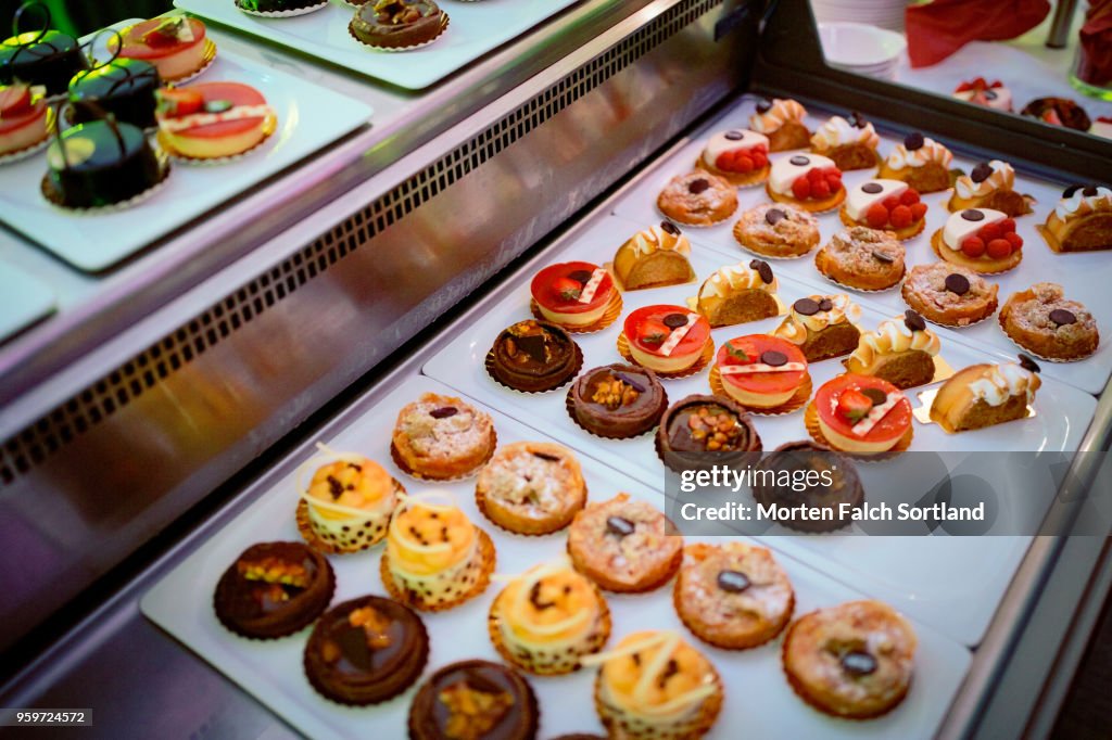 A Selection of Colorful Desserts at a Wedding Reception in Berlin, Germany Summertime