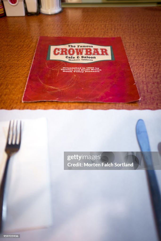 Close-Up Shot of a Table Setting in a Restaurant in California, USA Summertime
