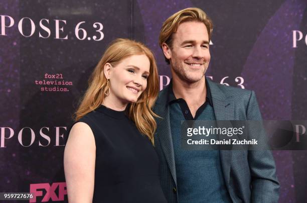 James Van Der Beek with wife Kimberly Brook attend the New York premiere of FX series 'Pose' at Hammerstein Ballroom on May 17, 2018 in New York City.