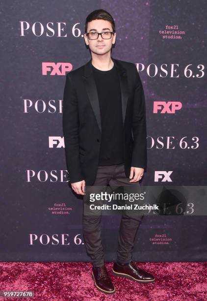 Christian Siriano attends the New York premiere of FX series 'Pose' at Hammerstein Ballroom on May 17, 2018 in New York City.