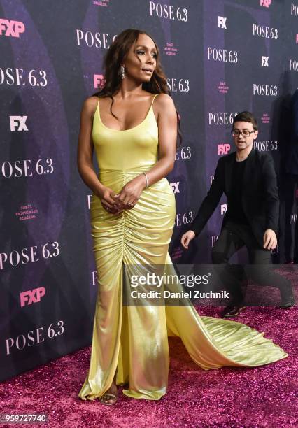 Janet Mock and Christian Siriano attend the New York premiere of FX series 'Pose' at Hammerstein Ballroom on May 17, 2018 in New York City.