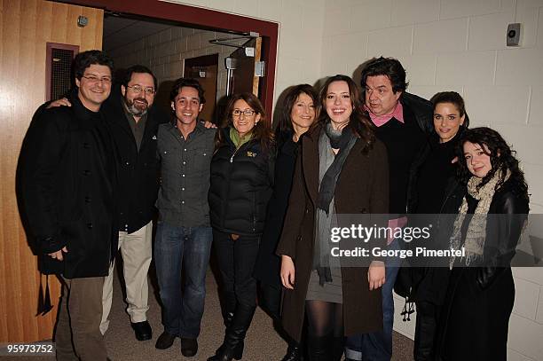 Producers Anthony Bergman and Michael Barker, actor Thomas Ian Nicholas, director Nicole Holofcener, actors Catherine Keener, Rebecca Hall, Oliver...