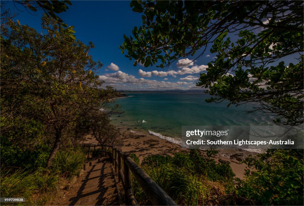 Cape Byron walking track and coastline views, New south Wales, Australia.