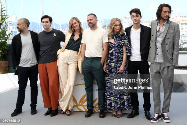 Writer Cristiano Mangione, actor Nicolas Maury, actress Kate Moran, director Yann Gonzalez, actress Vanessa Paradis, Khaled Alouach and Jonathan...